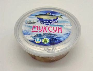 Фото Муксун филе холодного копчения в масле 180гр