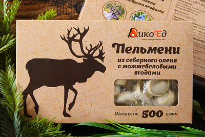 Превью Пельмени из северного оленя с можжевеловыми ягодами 500 г