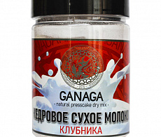 Кедровое сухое молоко КЛУБНИКА GANAGA 100 гр